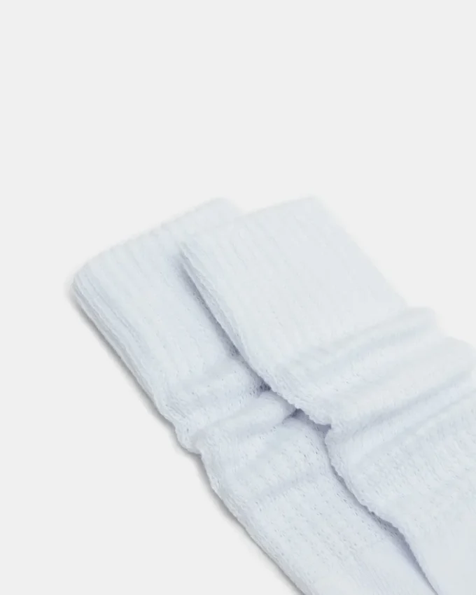 2 Pack Slouchy Crew Socks White 2 Pack Slouchy Crew Socks White