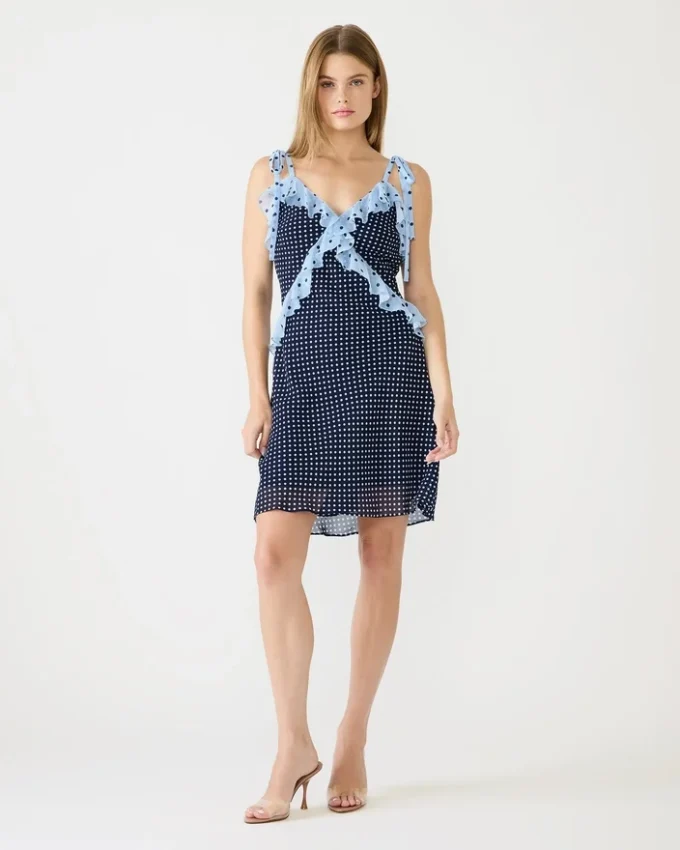 Adalina Mini Dress Vintage Navy Adalina Mini Dress Vintage Navy