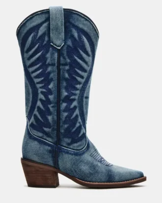 Albany Denim Fabric Wide Calf