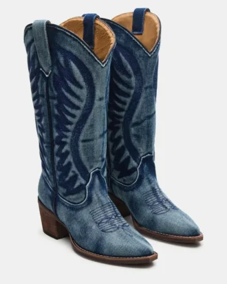 Albany Denim Fabric Wide Calf