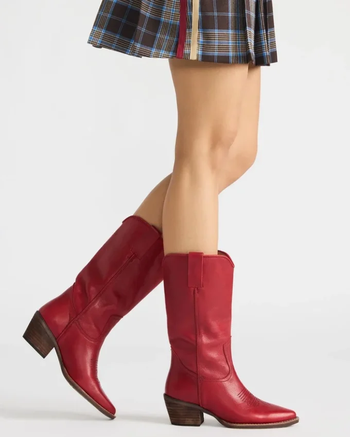 Albany Red Leather Albany Red Leather