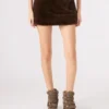 Aviva Faux Fur Skirt Dark Espresso Aviva Faux Fur Skirt Dark Espresso
