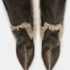 Baddie Faux Fur Brown Distressed