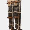 Baddie Faux Fur Brown Distressed