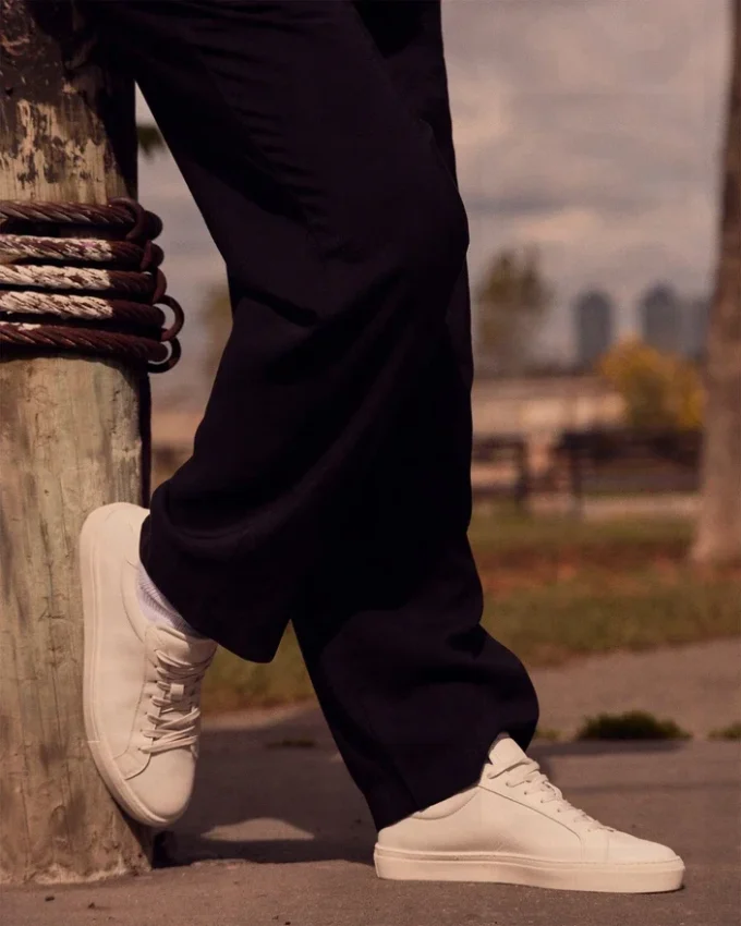 Bondd White Leather