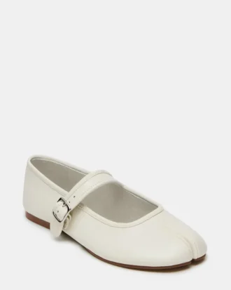 Calara White Leather
