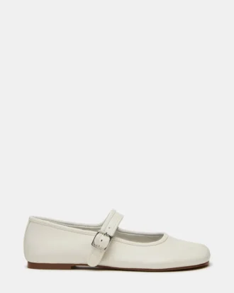 Calara White Leather