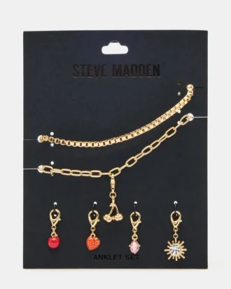 Cherry Charm Anklet Set