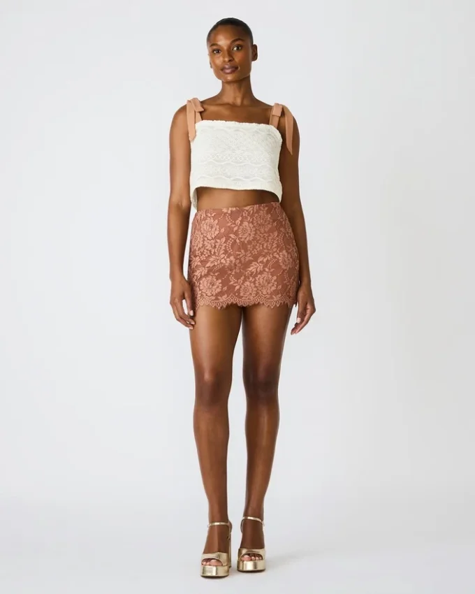Cindi Skirt Mocha Heather Cindi Skirt Mocha Heather