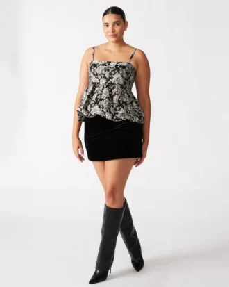 Cindi Velvet Skort Black Cindi Velvet Skort Black