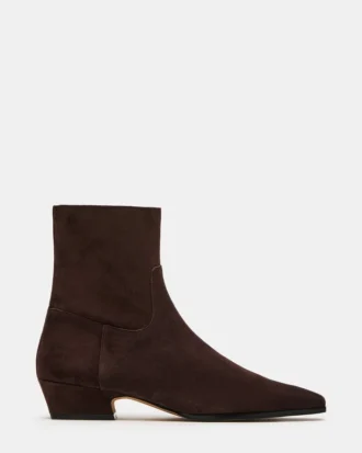 Dusty Chocolate Brown Suede Dusty Chocolate Brown Suede