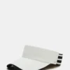 Embroidered Visor White Embroidered Visor White