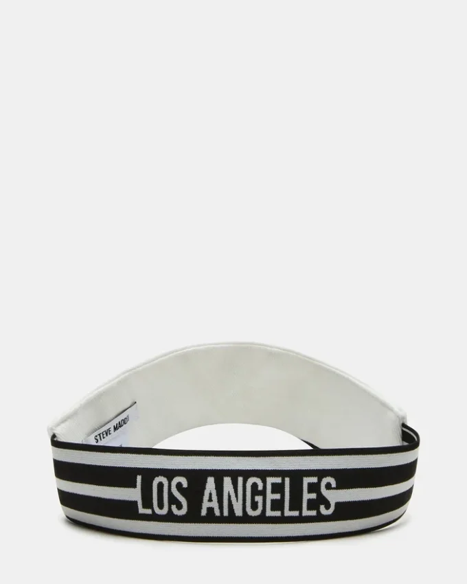 Embroidered Visor White Embroidered Visor White