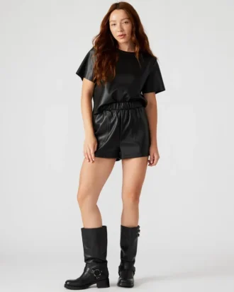 Faux the Record Short Black Faux the Record Short Black