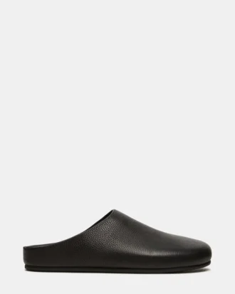 Fern Black Leather