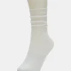Fishnet Slouchy Crew Socks White Fishnet Slouchy Crew Socks White