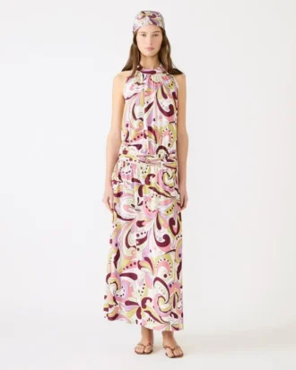 Gala Dress Petal Paisley