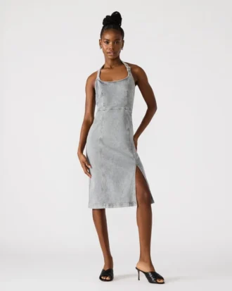 Gia Denim Dress Light Grey Gia Denim Dress Light Grey