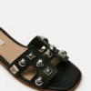 Hadyn Studs Black Leather Hadyn Studs Black Leather
