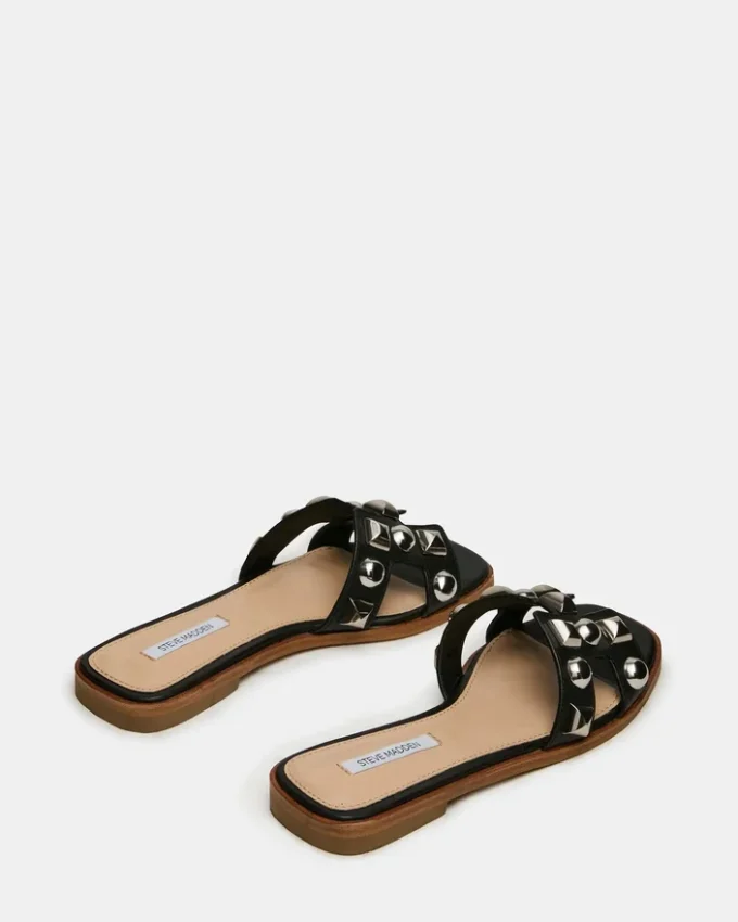 Hadyn Studs Black Leather Hadyn Studs Black Leather