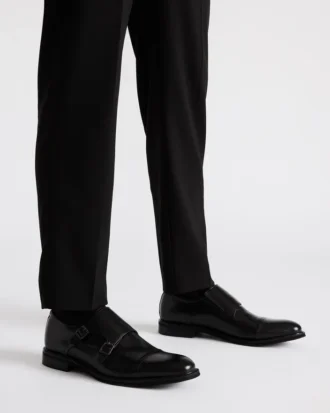 Haran Black Leather