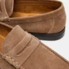 Huckle Taupe Suede