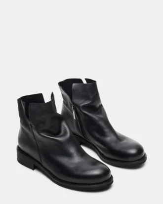 Hughie Black Leather