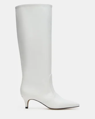 Lander White Leather