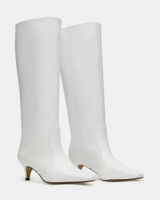 Lander White Leather