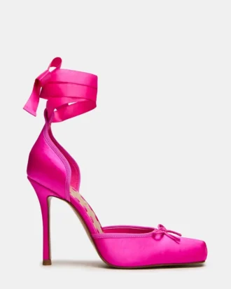Larina Hot Pink Satin Larina Hot Pink Satin