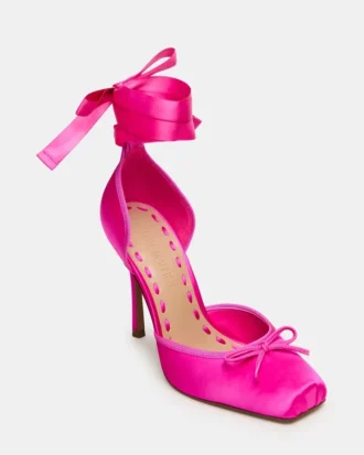 Larina Hot Pink Satin Larina Hot Pink Satin