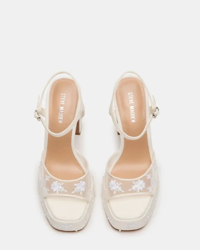 Liandra Embellished White Mesh Liandra Embellished White Mesh
