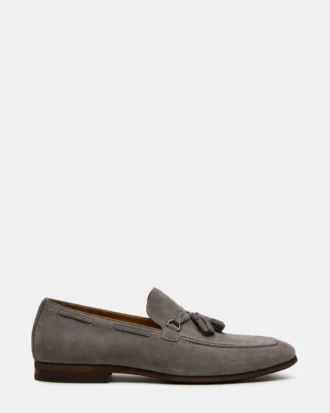 Logan Light Grey Suede