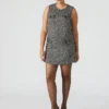Louie Dress Black/White Louie Dress Black/White