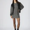 Louie Dress Black/White Louie Dress Black/White