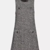 Louie Dress Black/White Louie Dress Black/White