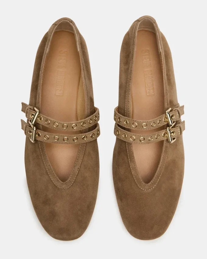 Lydia Taupe Suede