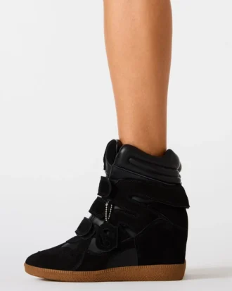 Mavis Black Suede