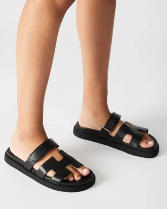Mayven Black Leather