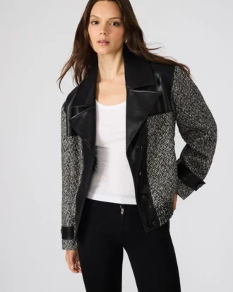 Mercedes Coat Black Multi