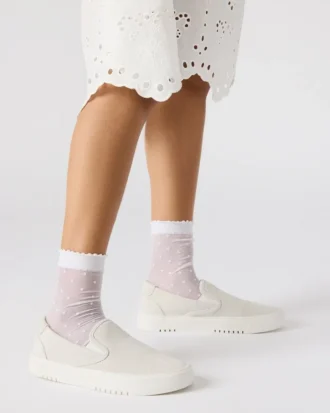 Murphy White Suede