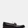 Natan Black/White Leather
