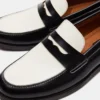 Natan Black/White Leather