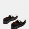 Natan Black/White Leather