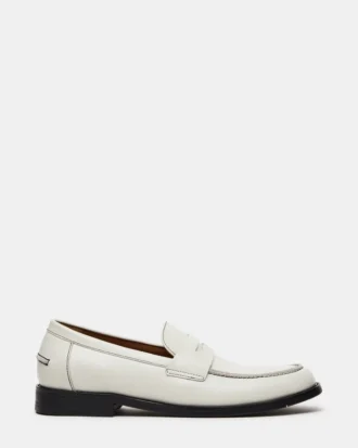 Natan White Leather