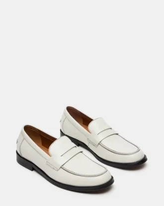 Natan White Leather