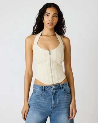 Natasha Corset Top Natural
