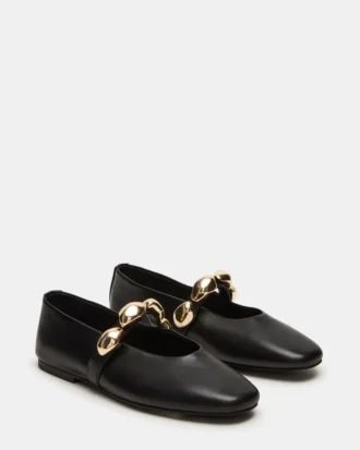 Poppin Black Leather