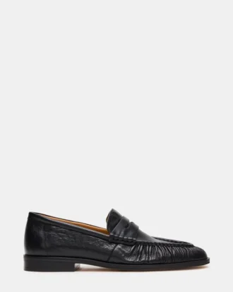 Quincey Black Leather