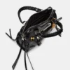 Riggs Bag Embellished Black Distressed Riggs Bag Embellished Black Distressed
